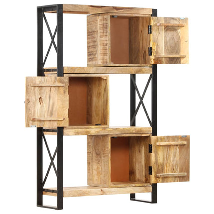 Bibliothèque 90X30X150 Cm Bois De Manguier Solide