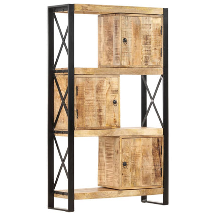 Bibliothèque 90X30X150 Cm Bois De Manguier Solide