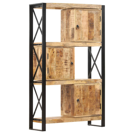 Bibliothèque 90X30X150 Cm Bois De Manguier Solide