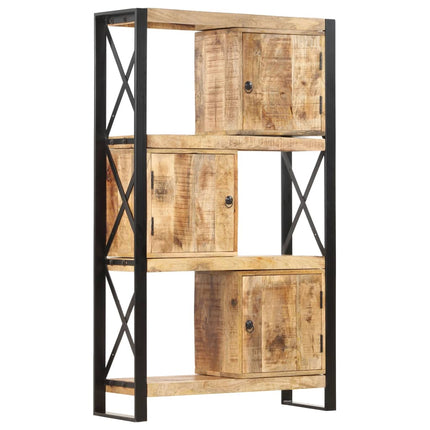 Bibliothèque 90X30X150 Cm Bois De Manguier Solide