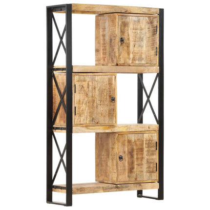 Bibliothèque 90X30X150 Cm Bois De Manguier Solide