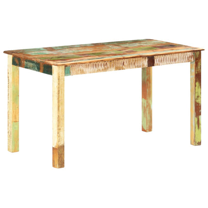 Table De Salle À Manger Bois De Récupération Solide 140X70X76Cm