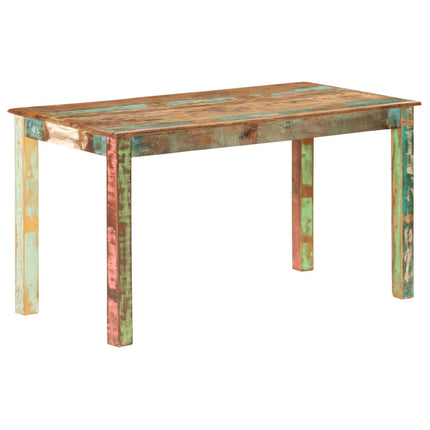 Table De Salle À Manger Bois De Récupération Solide 140X70X76Cm