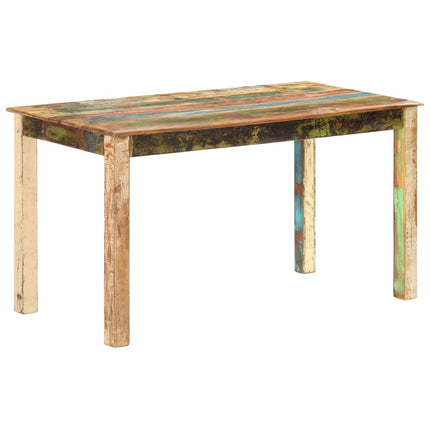 Table De Salle À Manger Bois De Récupération Solide 140X70X76Cm