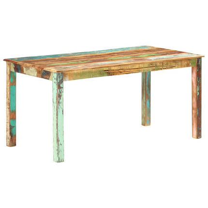 Table De Salle À Manger Bois De Récupération Solide 140X70X76Cm