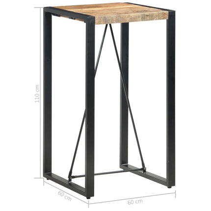 Table De Bar Bois De Manguier Massif