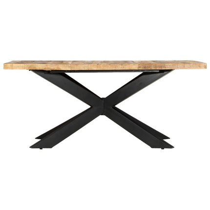 Table À Dîner 180X90X76 Cm Bois De Manguier Brut Solide