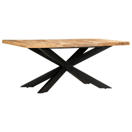 Table À Dîner 180X90X76 Cm Bois De Manguier Brut Solide