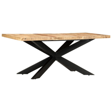 Table À Dîner 180X90X76 Cm Bois De Manguier Brut Solide