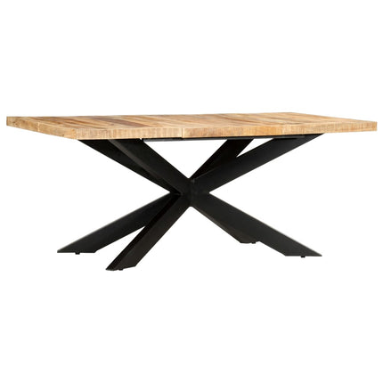 Table À Dîner 180X90X76 Cm Bois De Manguier Brut Solide