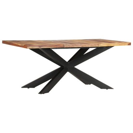 Table À Dîner 180X90X76 Cm Bois De Manguier Brut Solide