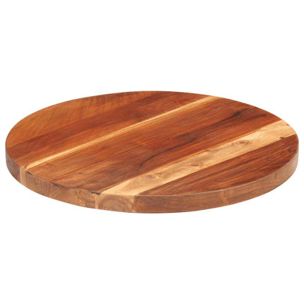 Dessus De Table Bois Massif D'acacia Rond 15-16 Mm 40 Cm