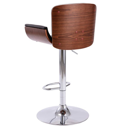 Tabouret De Bar Noir Similicuir