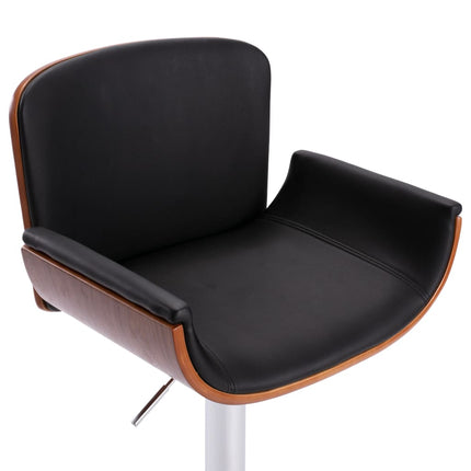Tabouret De Bar Noir Similicuir