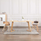 Chaises À Manger Lot De 2 Bois Courbé Et Similicuir