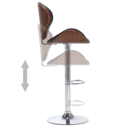 Tabouret De Bar Noir Similicuir