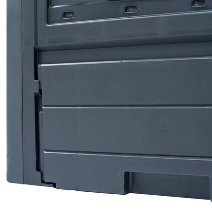 Composteurs De Jardin 2 Pcs Gris 60X60X73 Cm