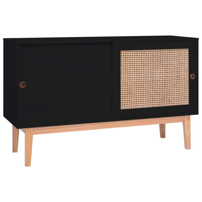 Buffet 130X40X80 Cm Mdf Et Résine Tressée