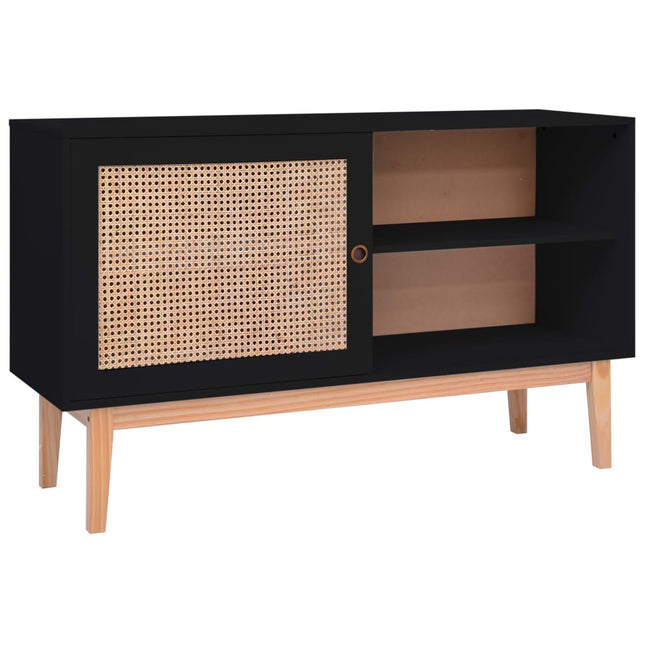 Buffet 130X40X80 Cm Mdf Et Résine Tressée