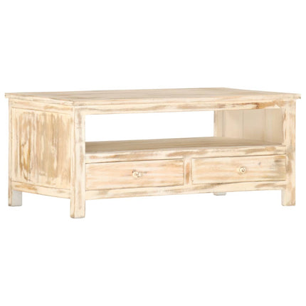 Table Basse 90X50X40 Cm Bois De Manguier Massif