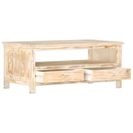 Table Basse 90X50X40 Cm Bois De Manguier Massif