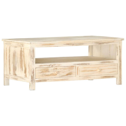 Table Basse 90X50X40 Cm Bois De Manguier Massif