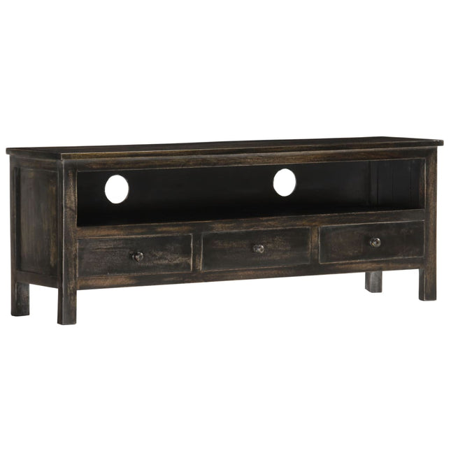 Meuble Tv 120X30X45 Cm Bois Solide De Manguier