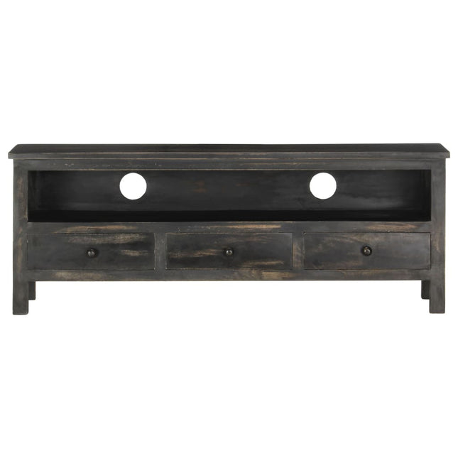 Meuble Tv 120X30X45 Cm Bois Solide De Manguier