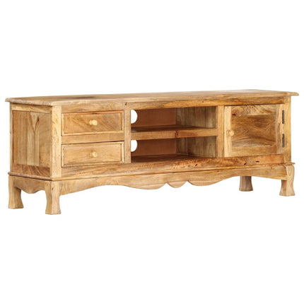 Meuble Tv 120 X 30 X 42 Cm Bois Massif De Manguier
