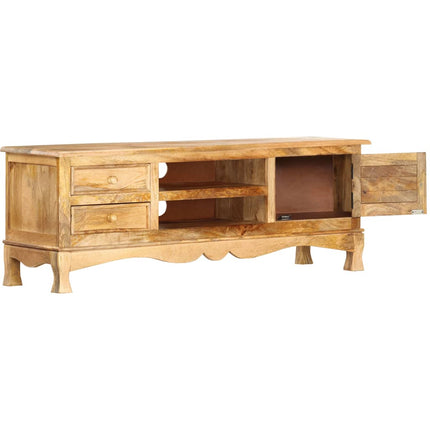 Meuble Tv 120 X 30 X 42 Cm Bois Massif De Manguier
