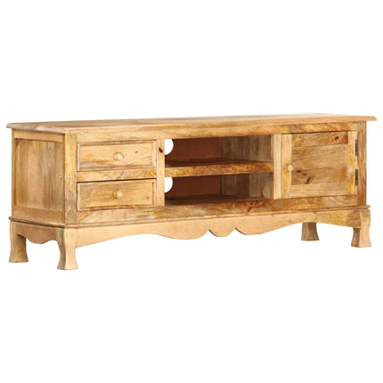 Meuble Tv 120 X 30 X 42 Cm Bois Massif De Manguier