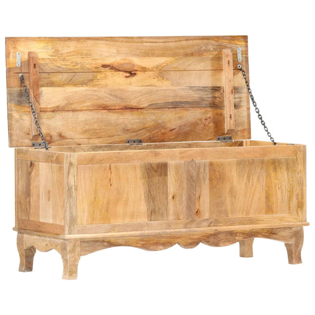 Boîte De Rangement 100X38X45 Cm Bois De Manguier Solide