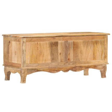 Boîte De Rangement 100X38X45 Cm Bois De Manguier Solide