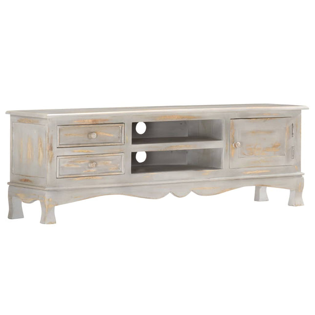 Meuble Tv 120 X 30 X 42 Cm Bois Massif De Manguier