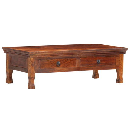 Table Basse 110 X 55 X 35 Cm Bois D'acacia Solide