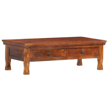 Table Basse 110 X 55 X 35 Cm Bois D'acacia Solide