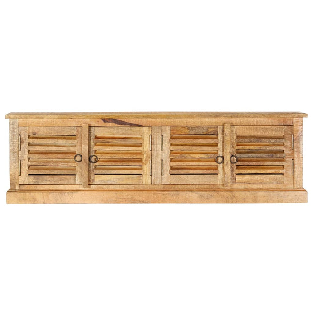 Banc De Rangement 128 Cm Bois De Manguier Massif