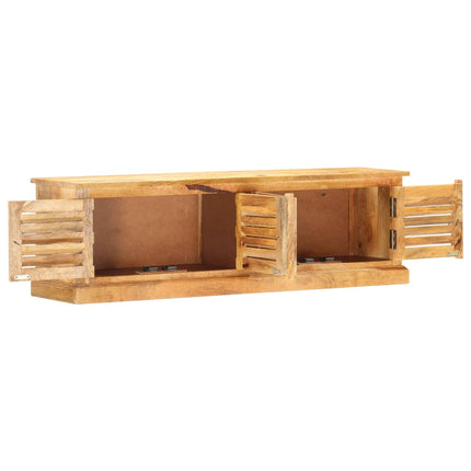 Banc De Rangement 128 Cm Bois De Manguier Massif