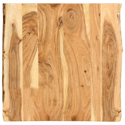 Dessus De Table Bois D'acacia Massif 58X(50-60)X2,5 Cm