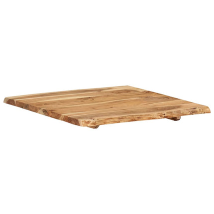 Dessus De Table Bois D'acacia Massif 58X(50-60)X2,5 Cm