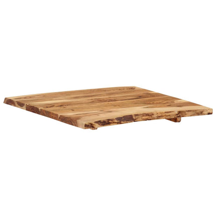 Dessus De Table Bois D'acacia Massif 58X(50-60)X2,5 Cm
