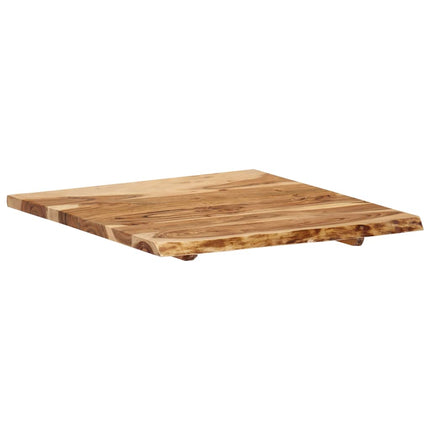Dessus De Table Bois D'acacia Massif 58X(50-60)X2,5 Cm