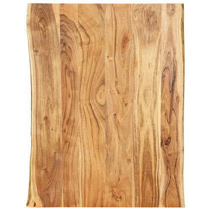 Dessus De Table Bois D'acacia Massif 58X(50-60)X2,5 Cm