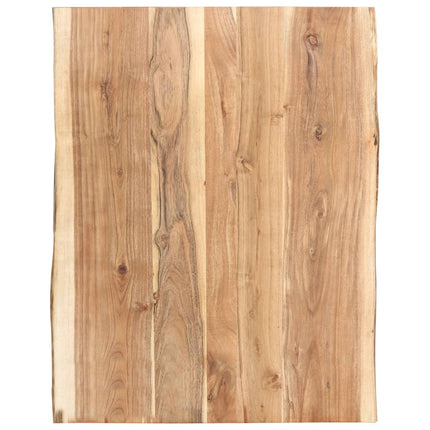 Dessus De Table Bois D'acacia Massif 58X(50-60)X2,5 Cm