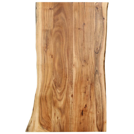 Dessus De Table Bois D'acacia Massif 58X(50-60)X2,5 Cm