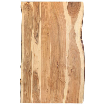 Dessus De Table Bois D'acacia Massif 58X(50-60)X2,5 Cm