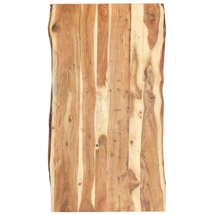 Dessus De Table Bois D'acacia Massif 58X(50-60)X2,5 Cm