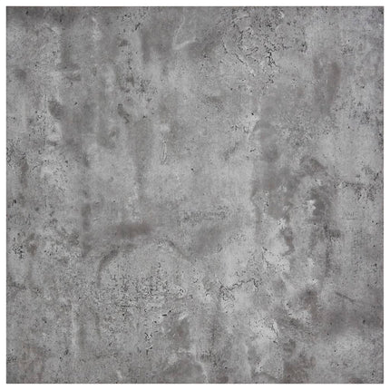 Table De Salle À Manger Béton Et Argenté 80,5X80,5X73 Cm Mdf