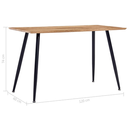 Table De Salle À Manger 120X60X74 Cm Mdf