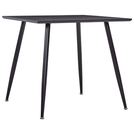 Table De Salle À Manger Béton Et Argenté 80,5X80,5X73 Cm Mdf